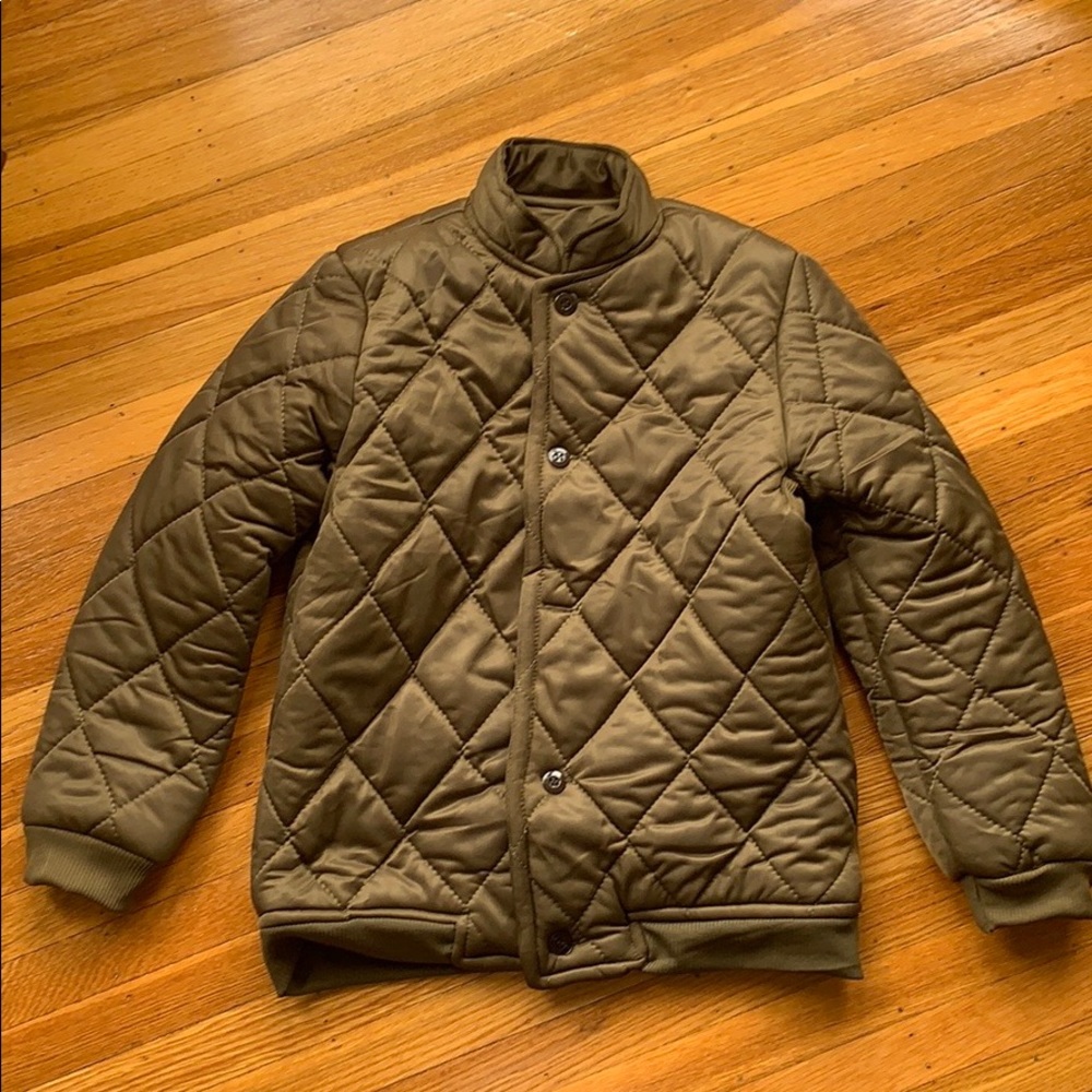 Vintage Duck Hunting Quilted Down Jacket Green NOS